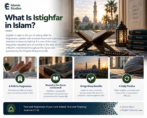 What Is Istighfar in Islam? Meaning, Sayyidul Istighfar, and Its Benefits